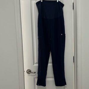 Figs maternity scrub pants navy